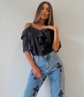 Женская блуза с воланами LSA-732A300