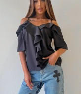 Женская блуза с воланами LSA-732A300