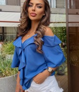 Женская блуза с воланами LSA-732A300
