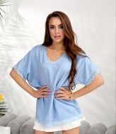 Стильная футболка декорирована кружевом IB-1151A460