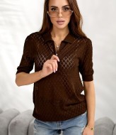 Футболка поло на молнии IB-1150A460