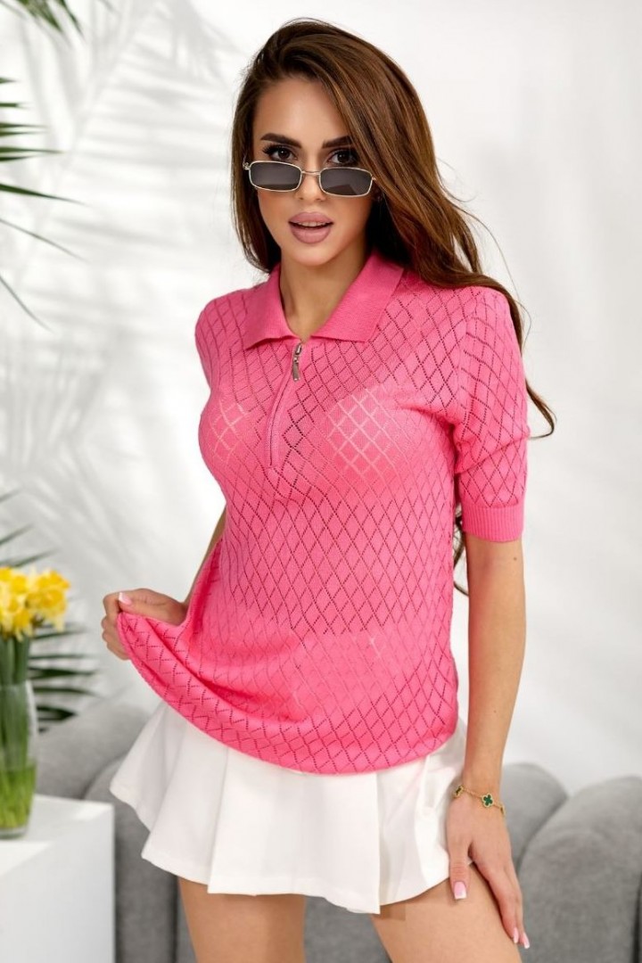 Футболка поло на молнии IB-1150A460