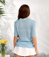 Футболка поло на молнии IB-1150A460