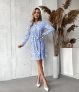 Платье свободного кроя с поясом MIK-2416A250