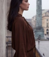 Костюм блуза с завязками и широкие брюки LUC-1211A599