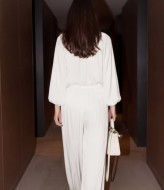 Костюм блуза с завязками и широкие брюки LUC-1211A599