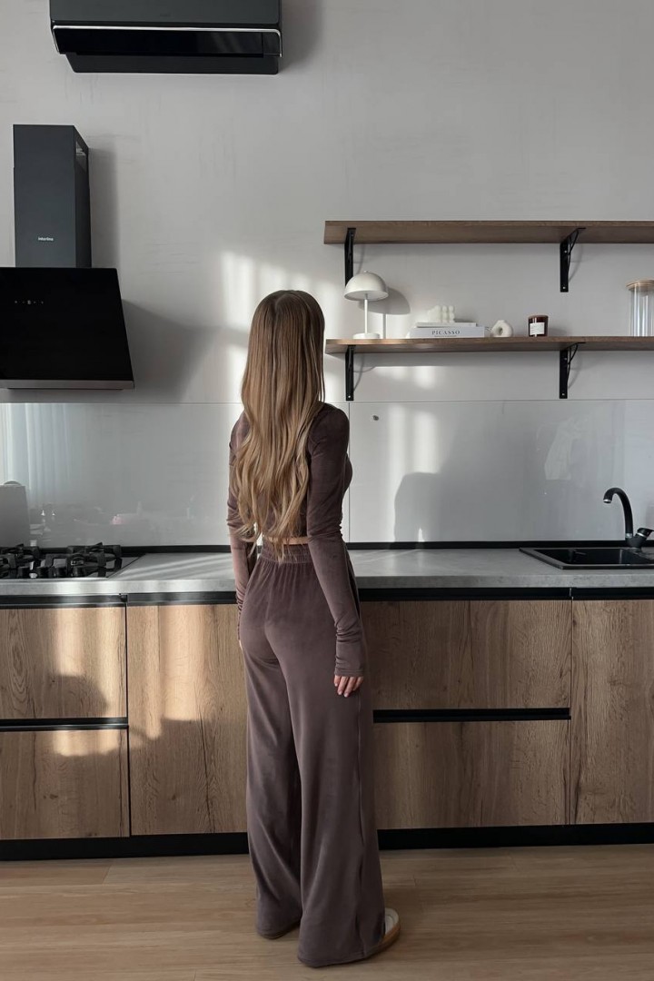 Велюровый костюм двойка RAB-686A569