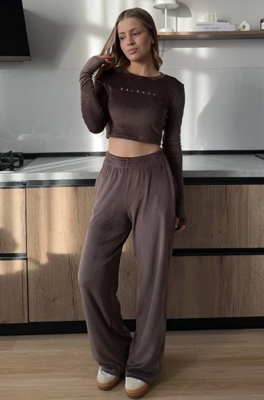 Велюровый костюм двойка RAB-686A569