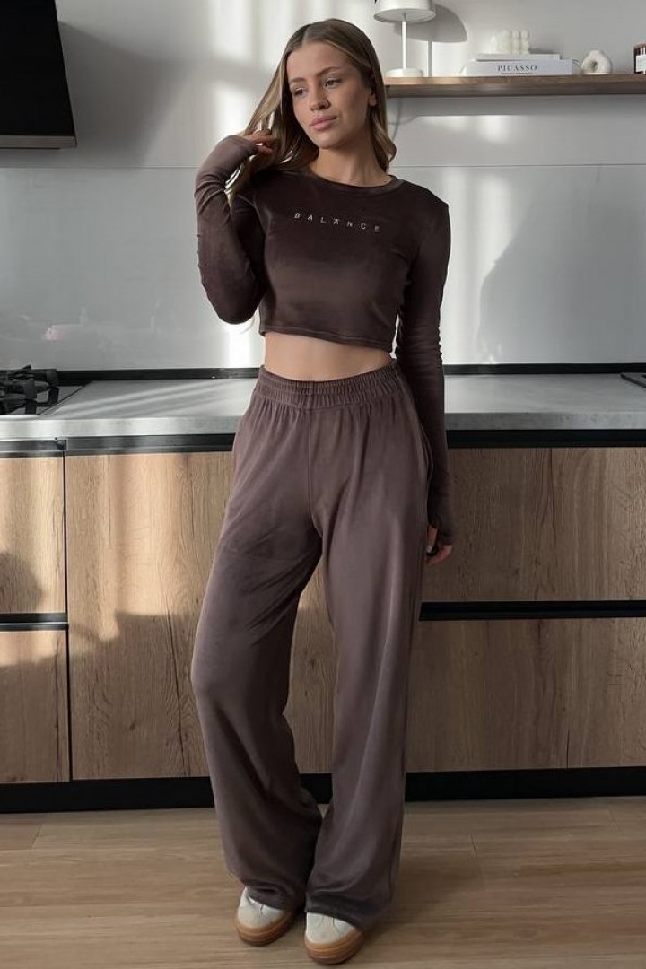 Велюровый костюм двойка RAB-686A569