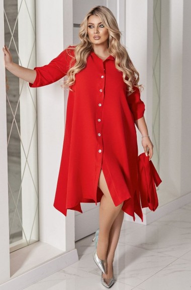 Платье – рубашка со стразами VOJ-1046A720 Платье – рубашка со стразами VOJ-1046A720