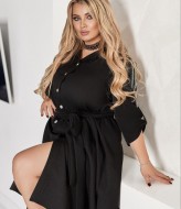 Платье – рубашка со стразами VOJ-1046A720