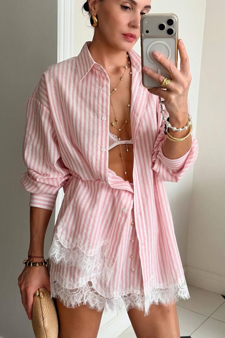 Льняной костюм двойка VOL-751A750