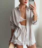 Льняной костюм двойка VOL-751A750