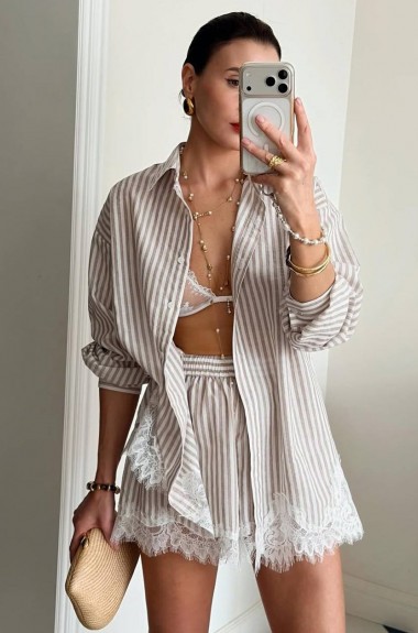 Льняной костюм двойка VOL-751A750