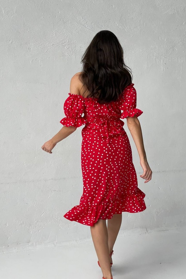 Платье с открытыми плечами YM-05487A15