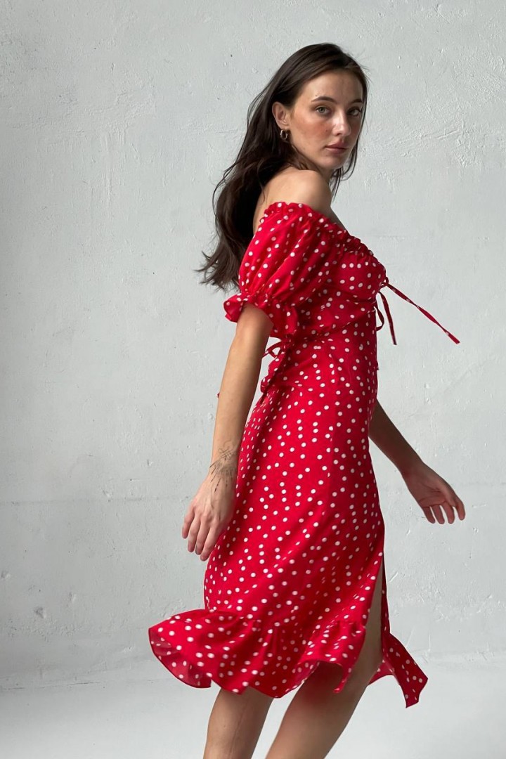 Платье с открытыми плечами YM-05487A15