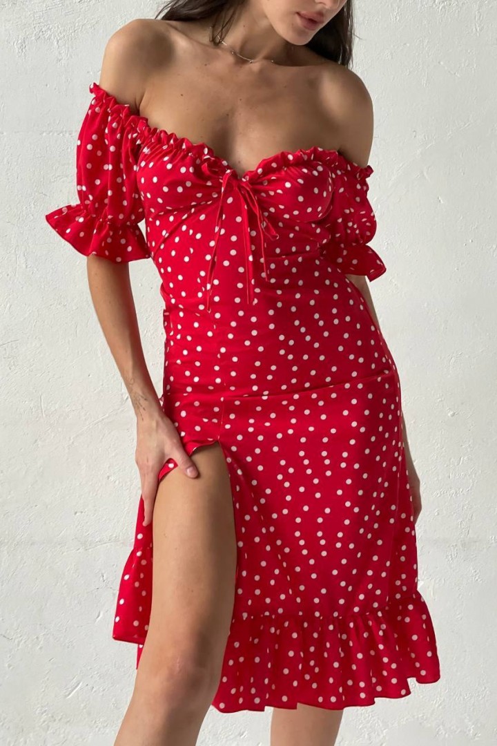 Платье с открытыми плечами YM-05487A15