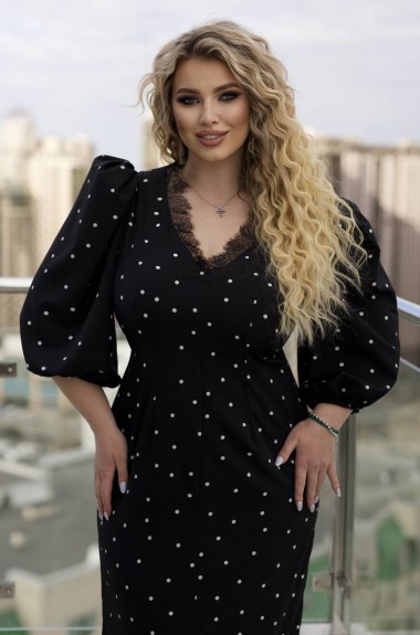 Роскошное платье в горошек YM-7162.31A20 Роскошное платье в горошек YM-7162.31A20