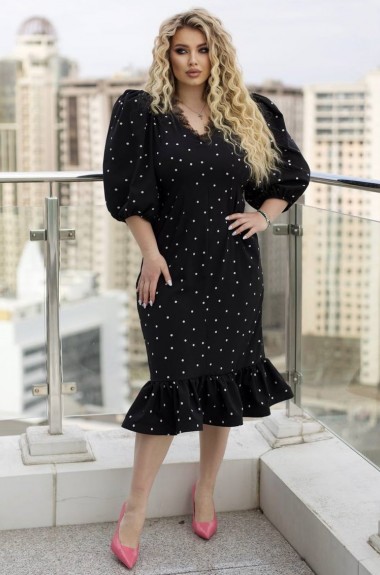 Роскошное платье в горошек YM-7162.31A20