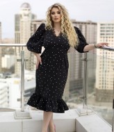 Роскошное платье в горошек YM-7162.31A20