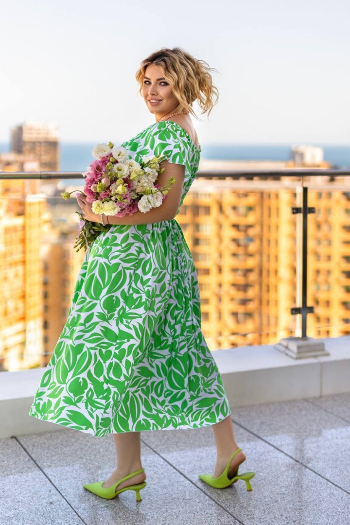 Легкое женственное платье YM-7100A10.5