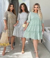 Свободное шифоновое платье MALI-0025A600