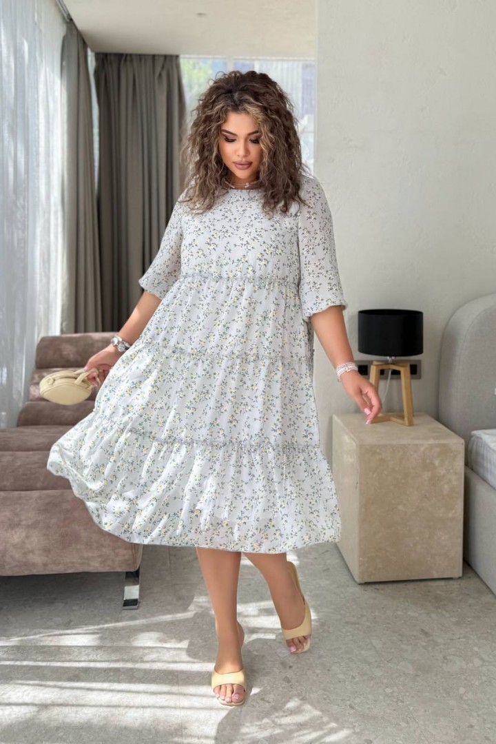 Свободное шифоновое платье MALI-0025A600