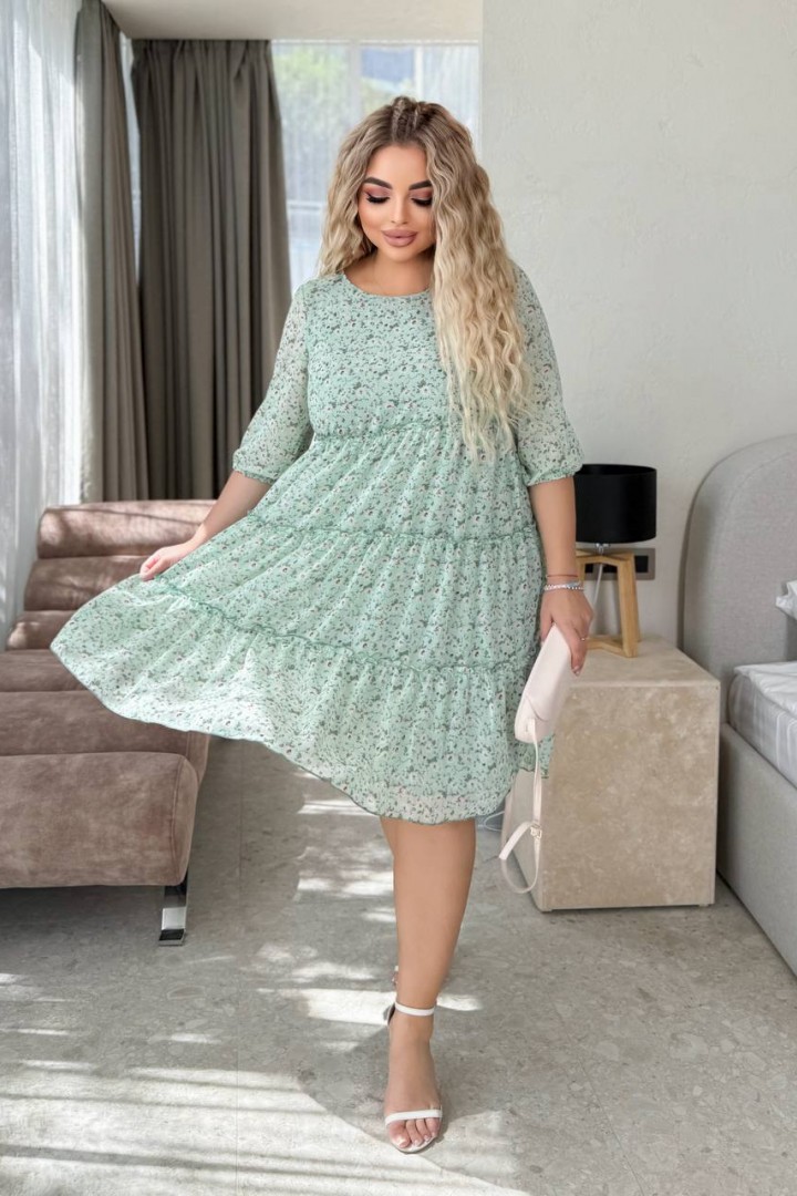 Свободное шифоновое платье MALI-0025A600