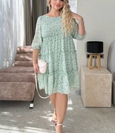 Свободное шифоновое платье MALI-0025A600