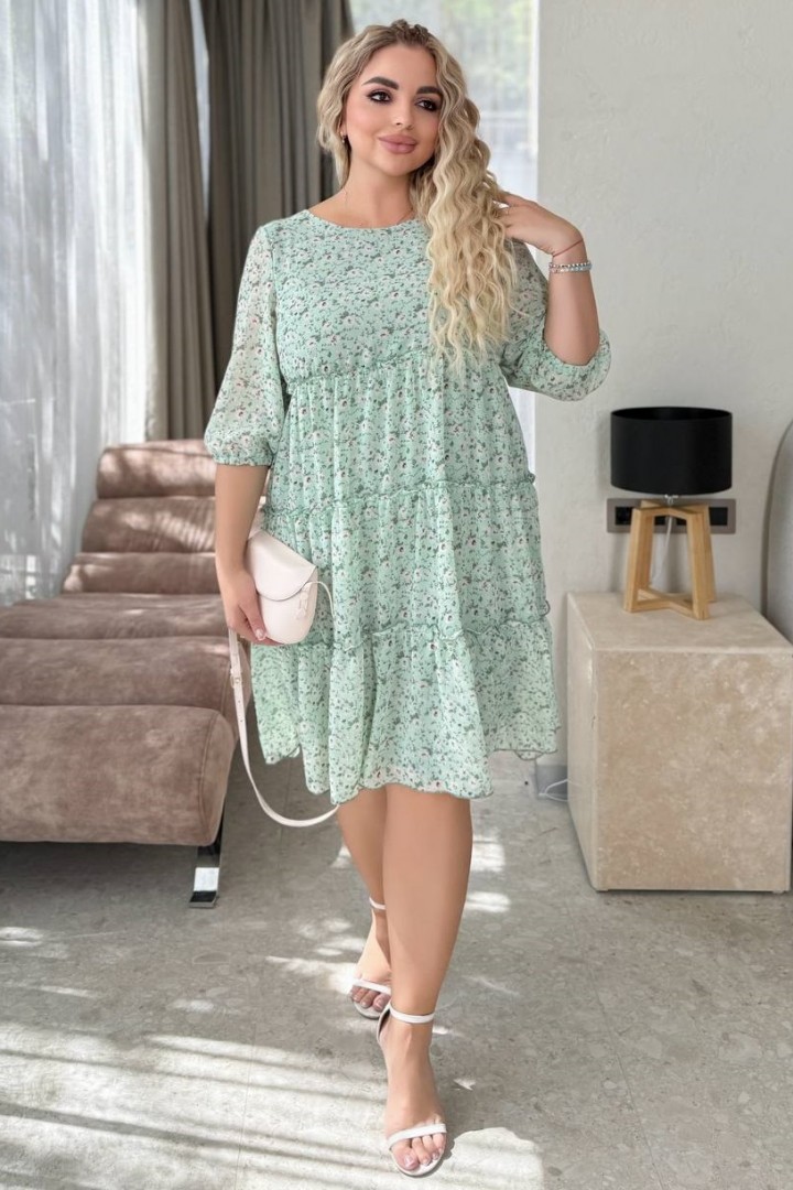 Свободное шифоновое платье MALI-0025A600