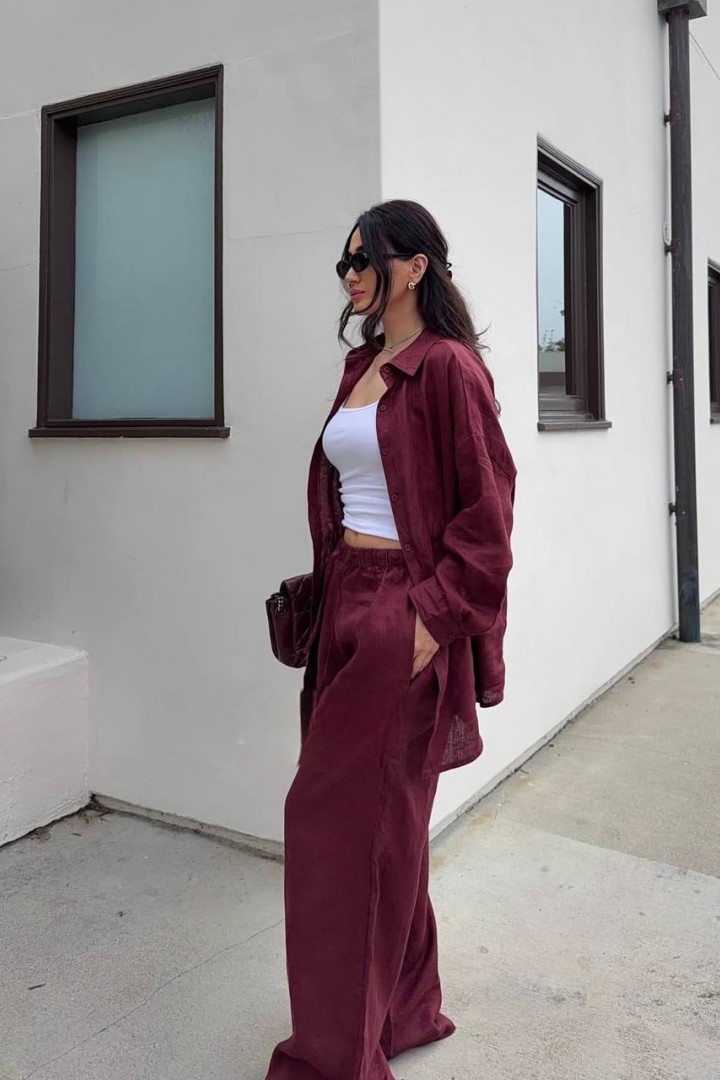 Костюм з льону SAO-274A650