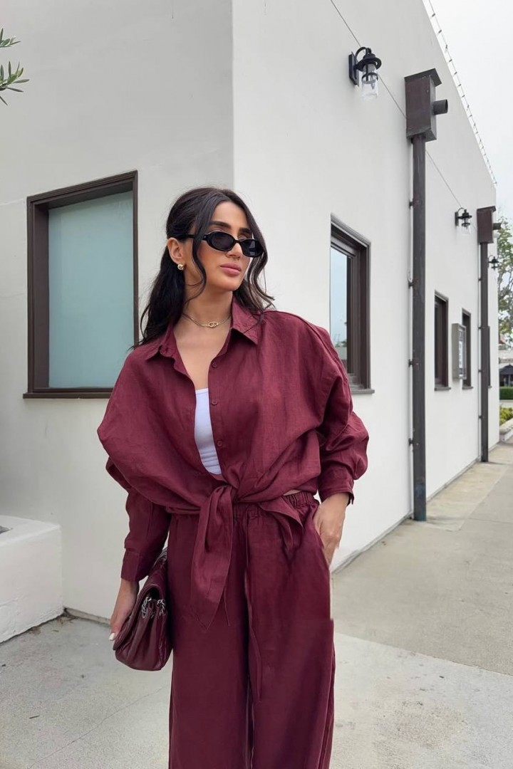 Костюм з льону SAO-274A650