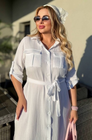 Довга сукня - сорочка NJ-INS-435A690 Довга сукня - сорочка NJ-INS-435A690