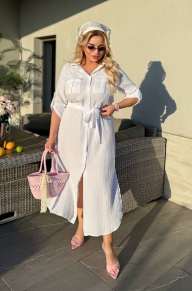 Довга сукня - сорочка NJ-INS-435A690 Довга сукня - сорочка NJ-INS-435A690