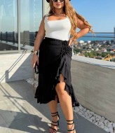 Юбка с воланами длинная INS-003A500