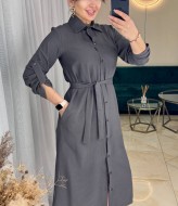 Платье рубашка на пуговицах  IMMA-305A490