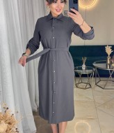 Платье рубашка на пуговицах  IMMA-305A490