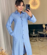 Платье рубашка на пуговицах  IMMA-305A490