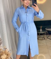 Платье рубашка на пуговицах  IMMA-305A490