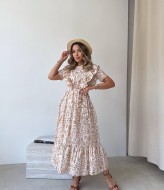 Платье воланами  IMMA-355A580