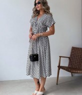 Платье с V-образным вырезом IMMA-356A490