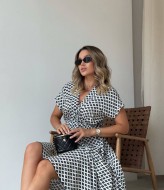 Платье с V-образным вырезом IMMA-356A490