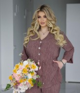 Стильный брючный костюм-двойка RIL-0573A16