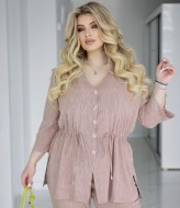 Стильный брючный костюм-двойка RIL-0573A16