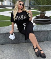 Трикотажное платье летнее  IRI-063A12