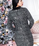 Платье пиджак из бархата NJ-KV-N947A580