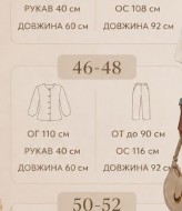 Элегантный брючный костюм MENI-022A750