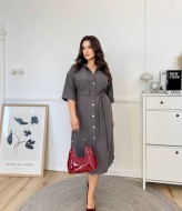 Однотонное платье KG-2778A550