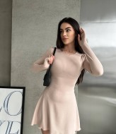 Платье с завязками сзади OTA-205A360 Платье с завязками сзади OTA-205A360