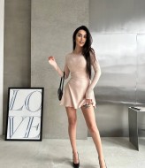 Платье с завязками сзади OTA-205A360 Платье с завязками сзади OTA-205A360